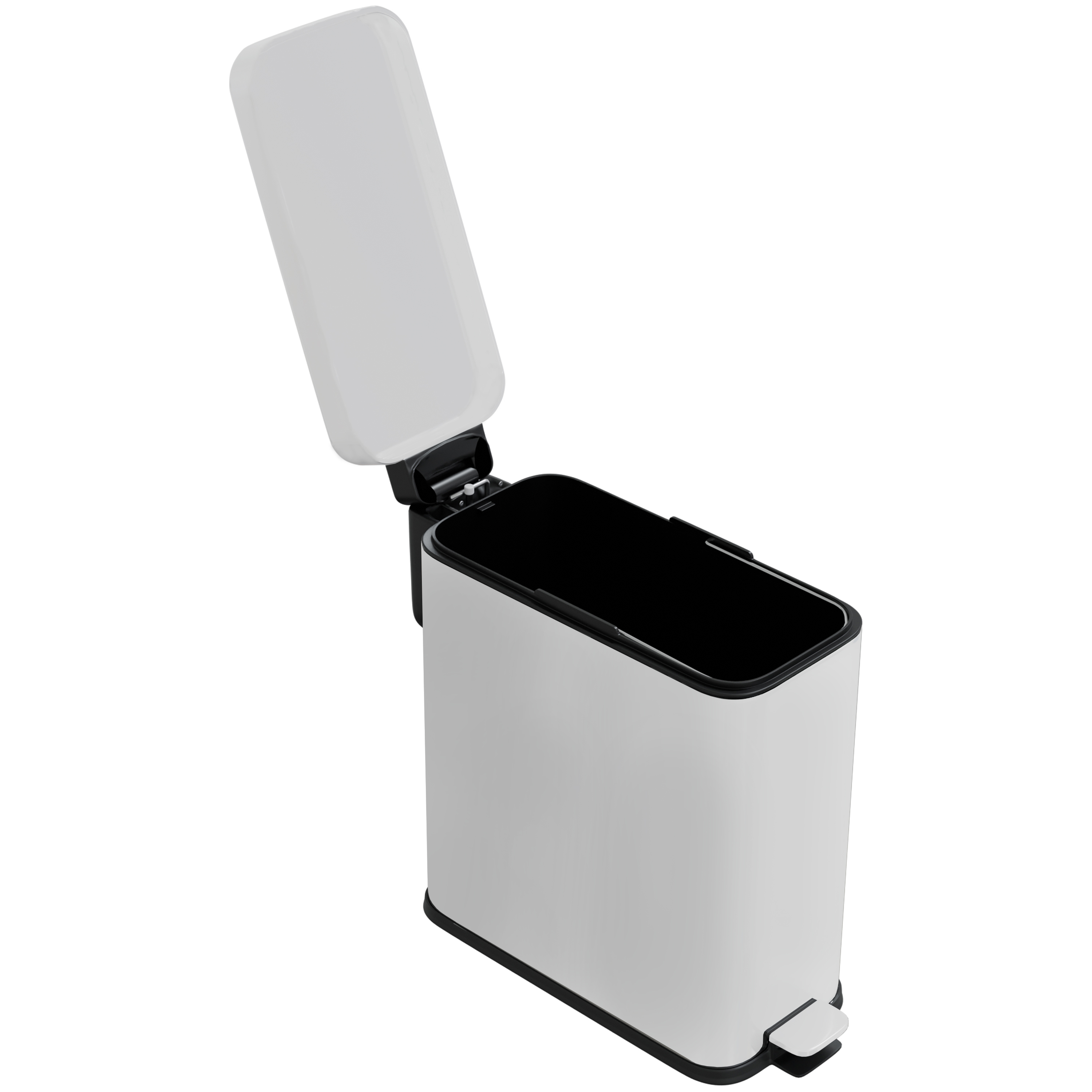 Kanta s poklopcem Voxort Triangolo, 5 l, mat bijela