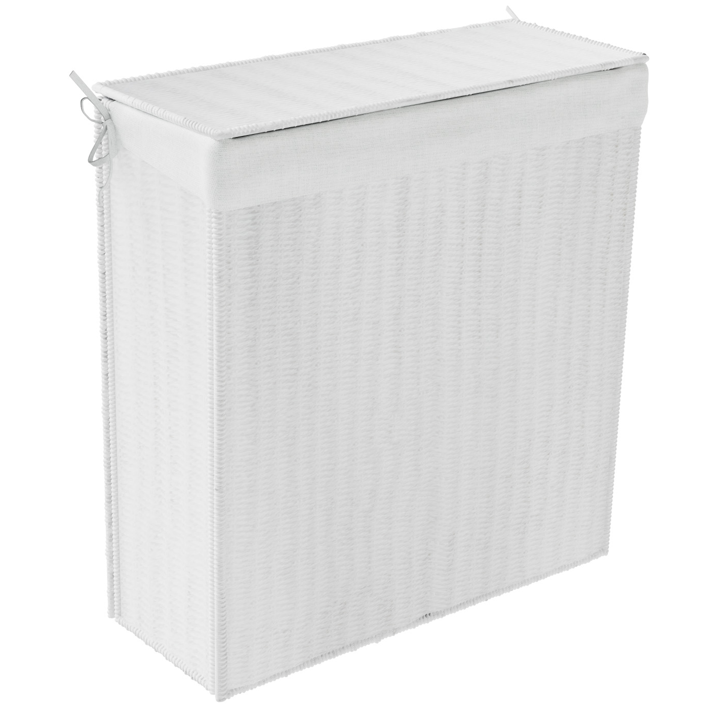 Košara za rublje Voxort Trix, 54x26,5x64 cm, bijela