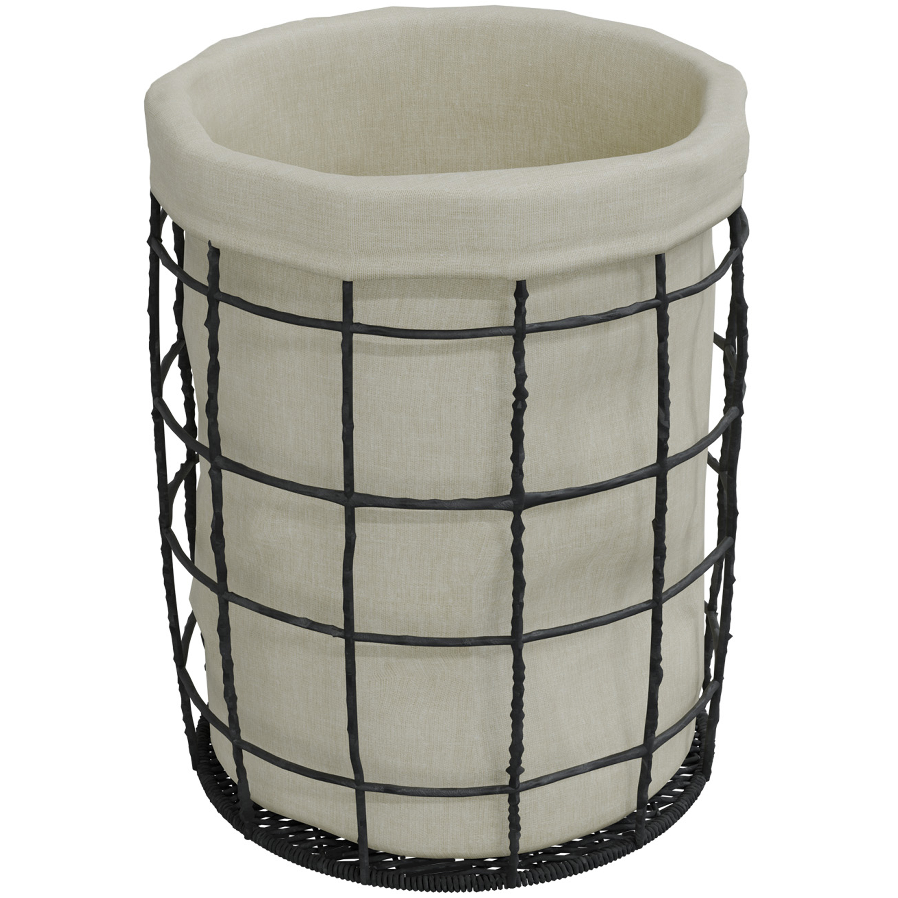 Košara za rublje  Voxort Arya, crna, 38,5x56