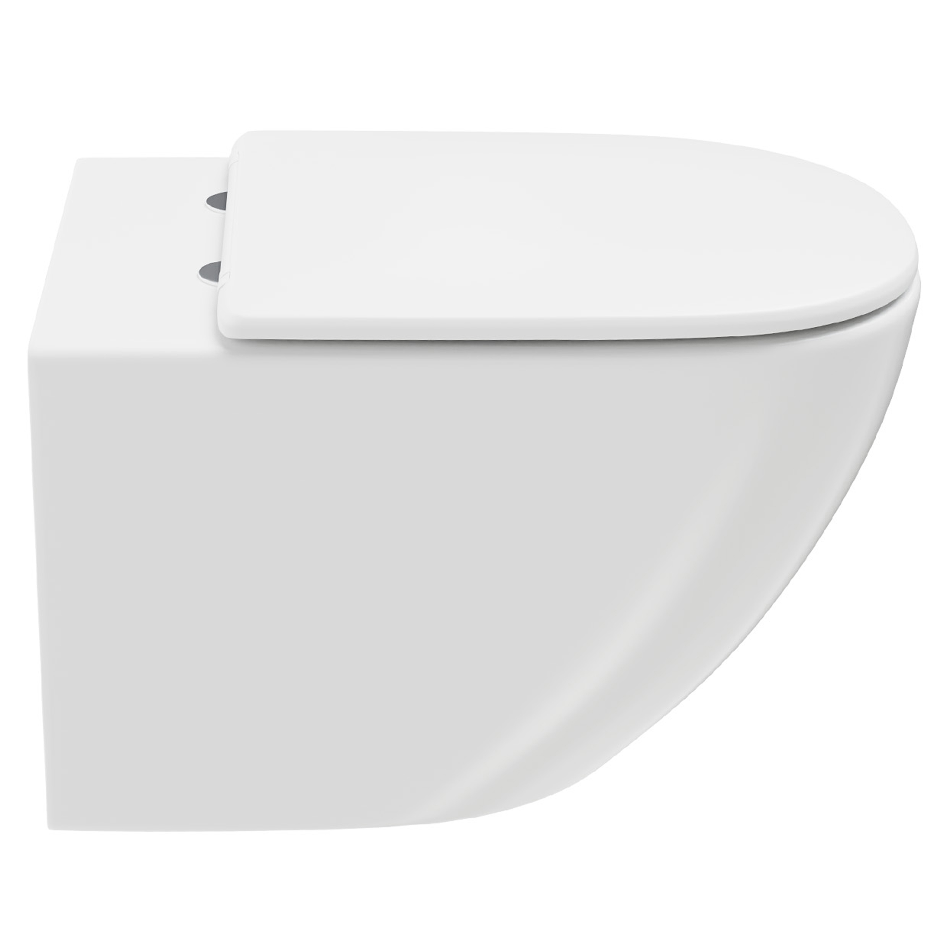 Toaletna školjka viseća Concepto Kasiga Rimless, s daskom, 47,5 cm 