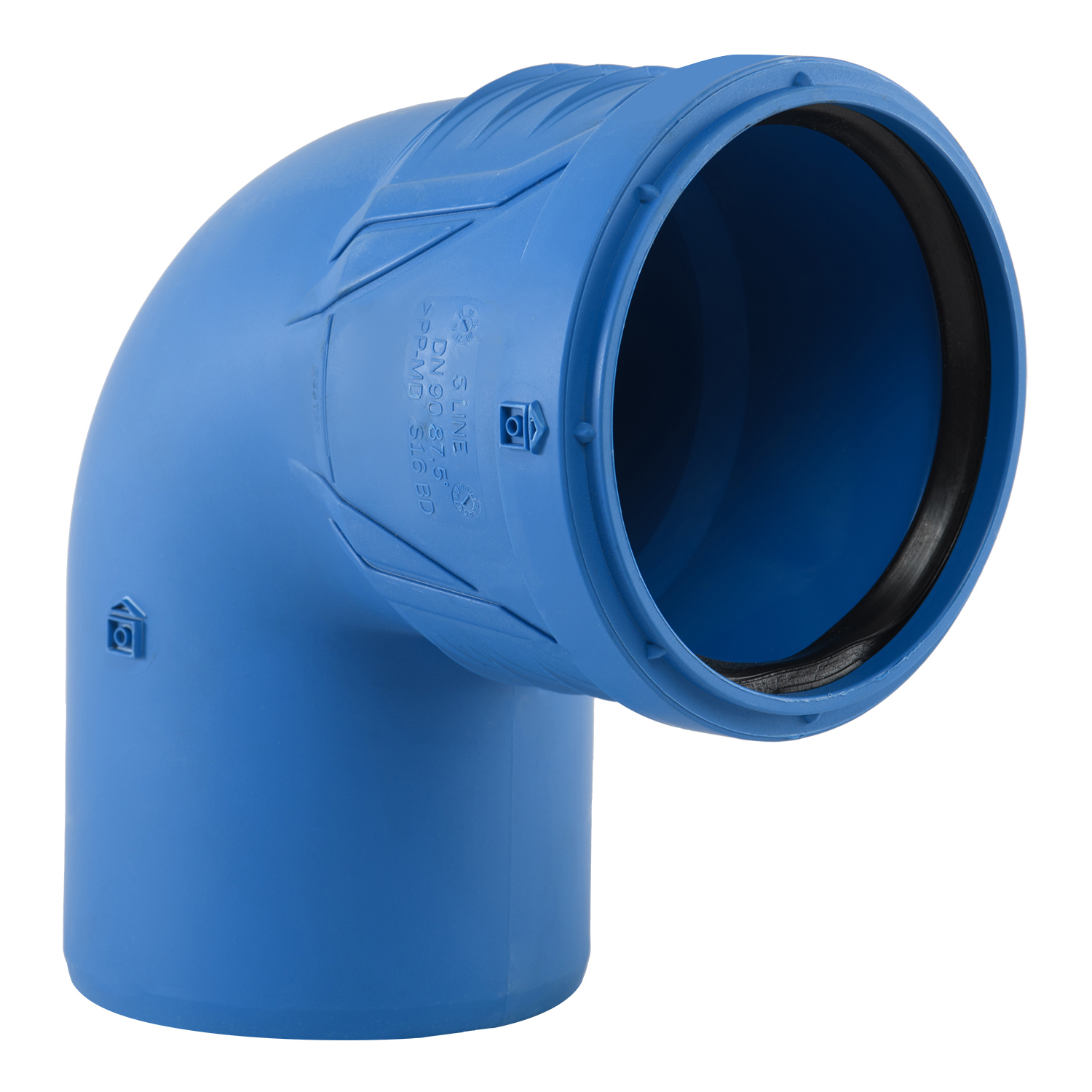 PP koljeno niskošumno Peštan S-line, 90 mm 87,5°