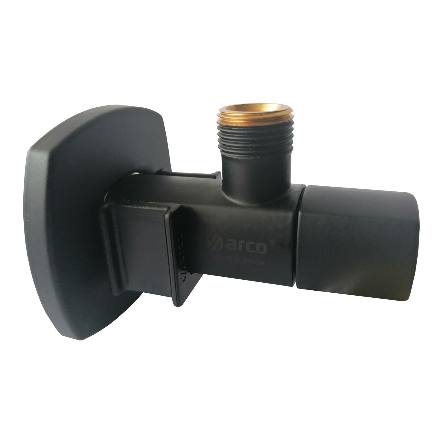 Ventil kutni Arco Lipstick Black, 1/2