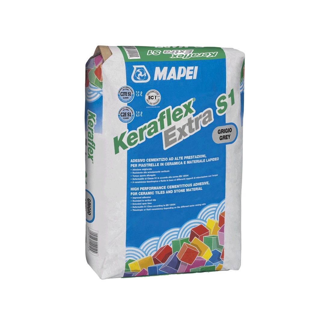 Ljepilo fleksibilno Mapei Keraflex Extra S1 Grey (C2TE S1), 25 kg