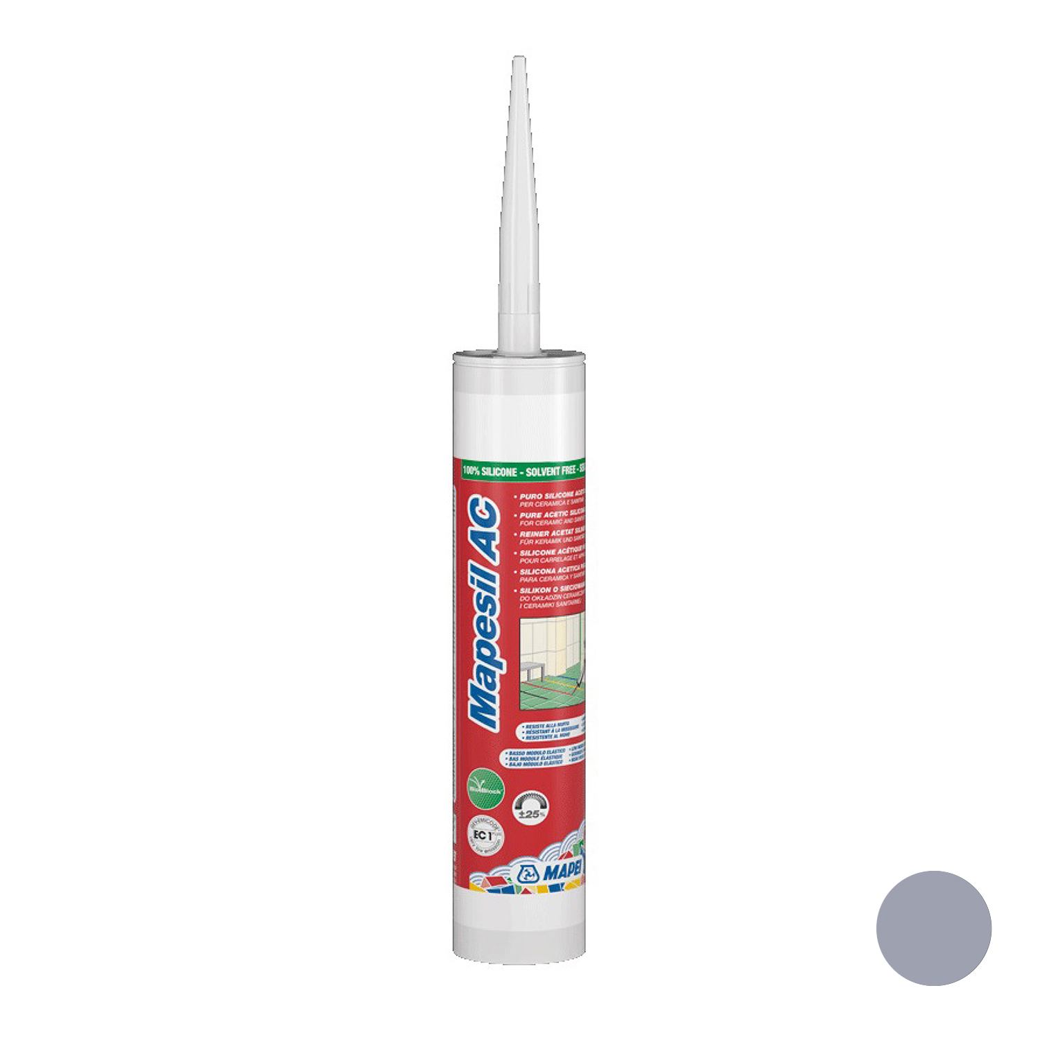 Silikon sanitarni Mapei Mapesil AC N.127 Arctic Grey, 310 ml