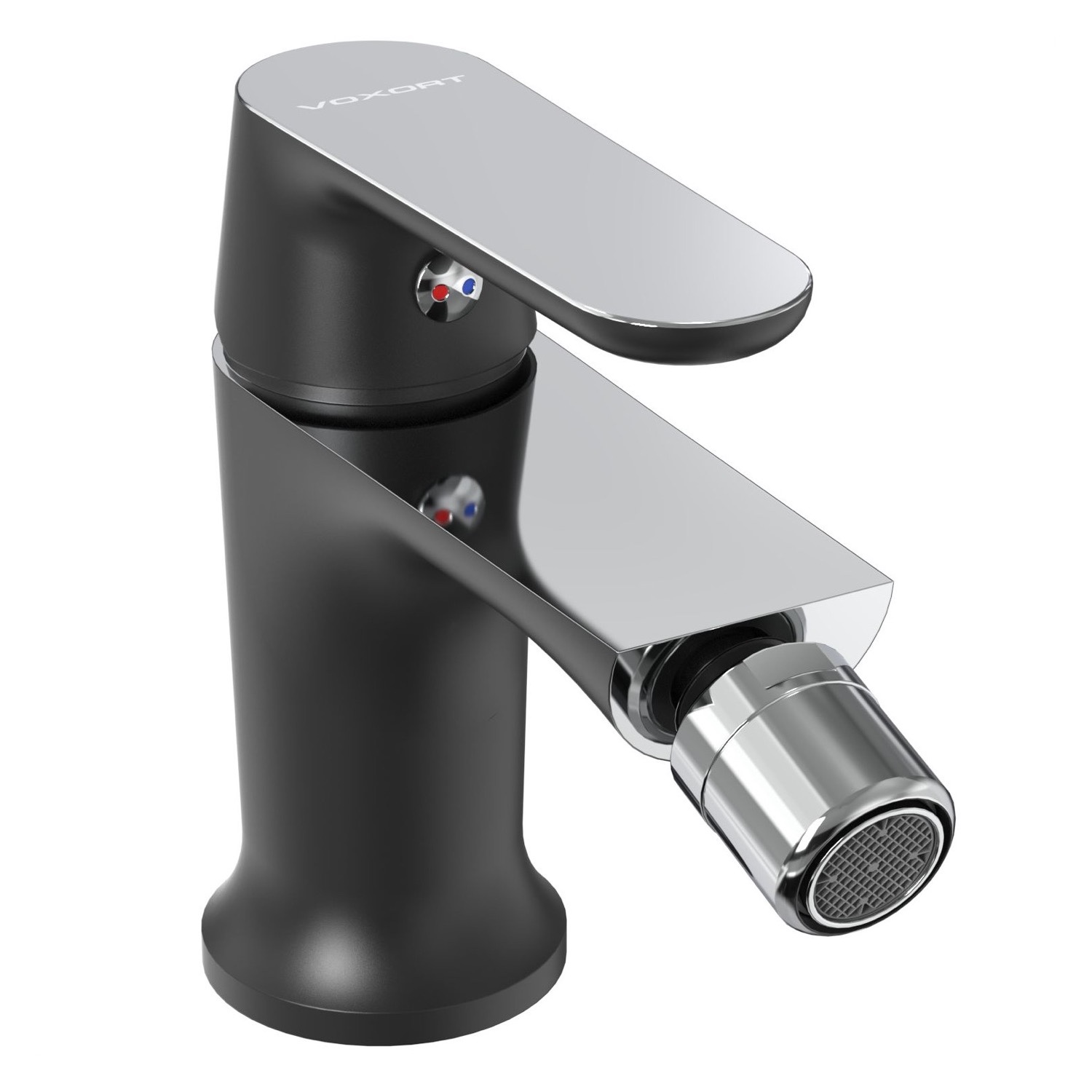 Miješalica za bide Voxort Iris, krom/crna