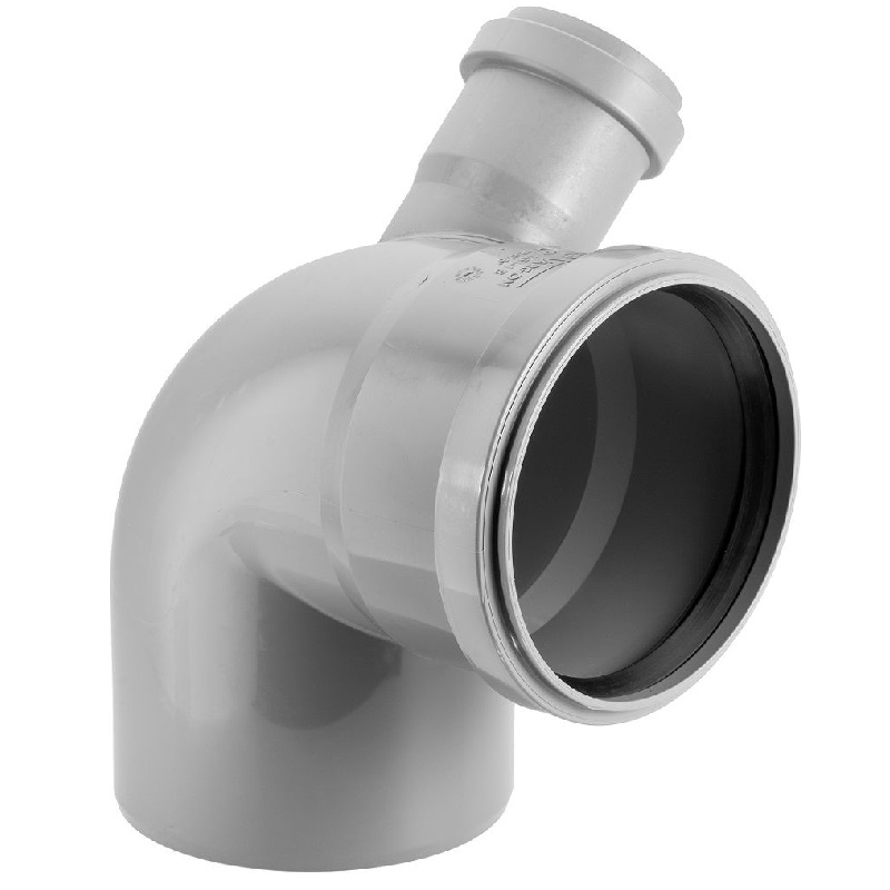 PP koljeno prijelaz Vargokal, 110-50 mm 90°, s desnim priključkom