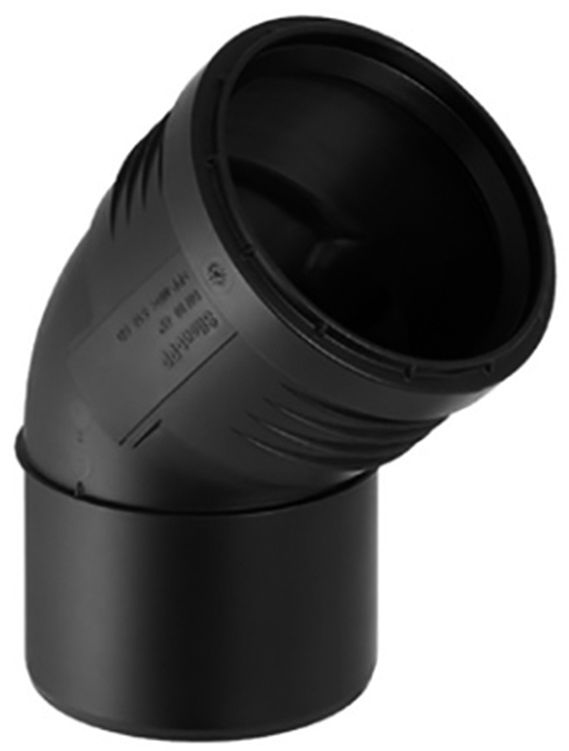 PP koljeno niskošumno Geberit Silent, 75 mm 45°