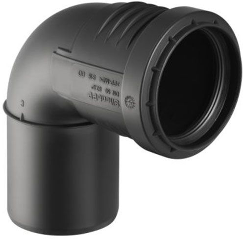 PP koljeno niskošumno Geberit Silent, 50 mm 90°