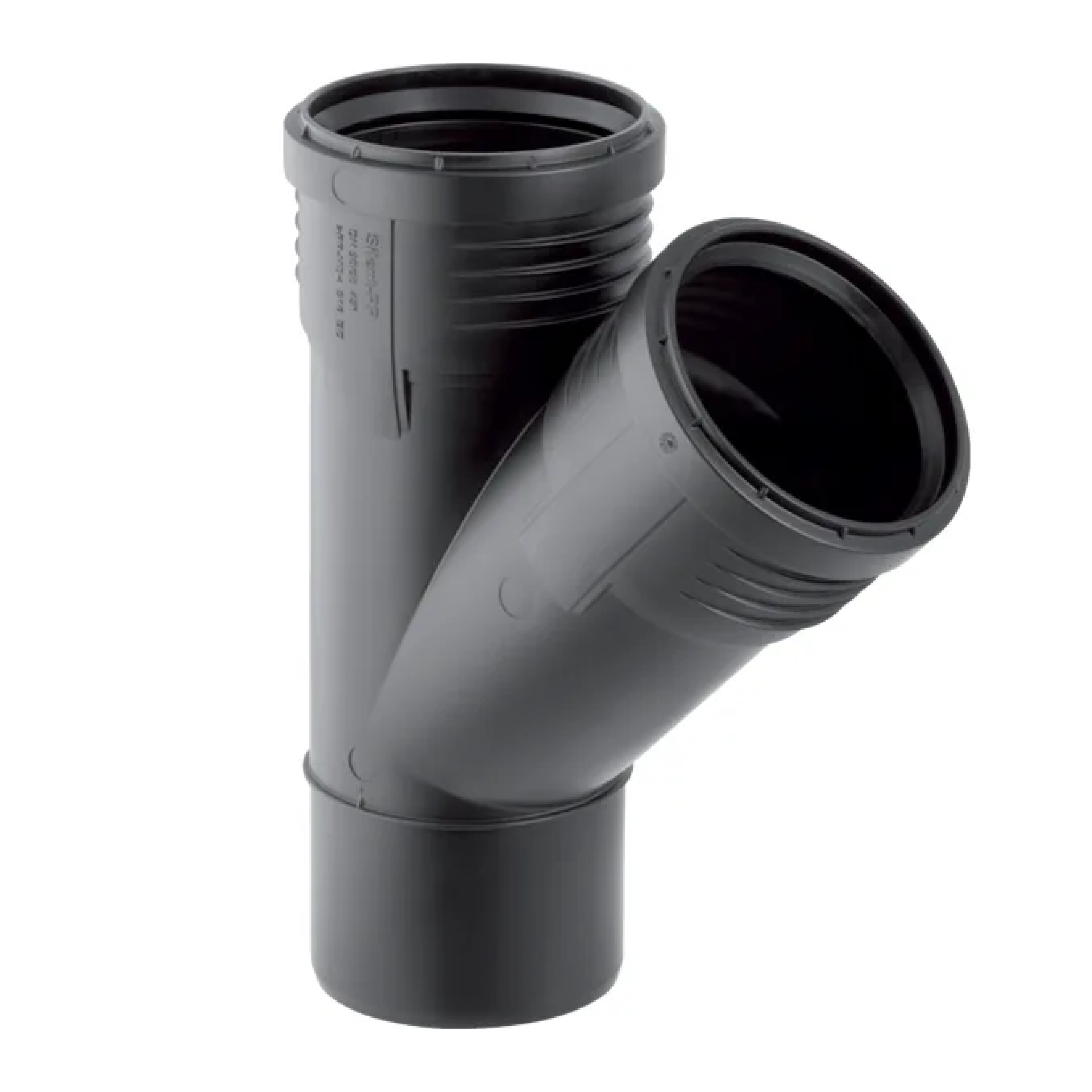 PP račva niskošumna Geberit Silent, 75/75 mm 45°
