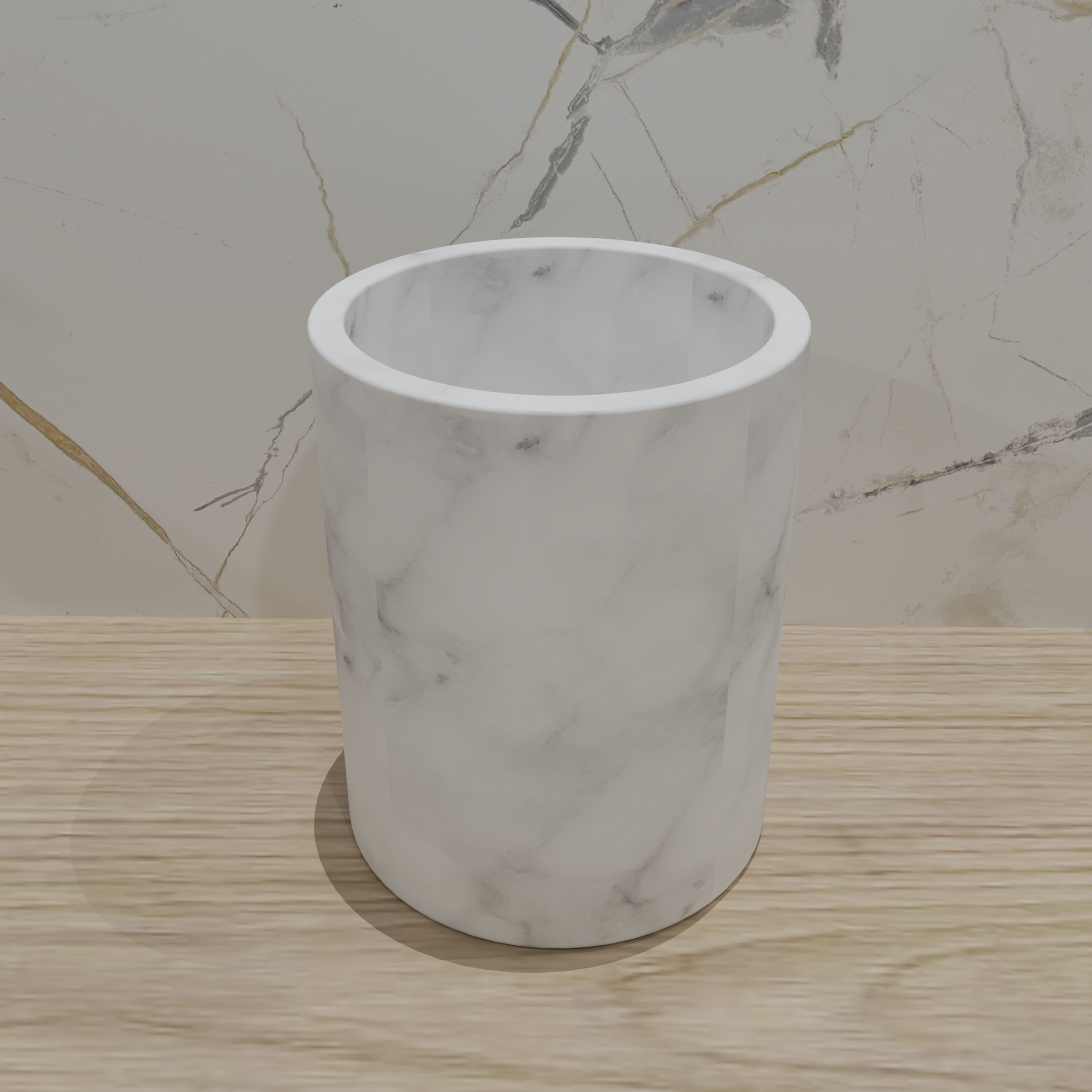 Čaša Tendance Teramo, polyresin, mramor