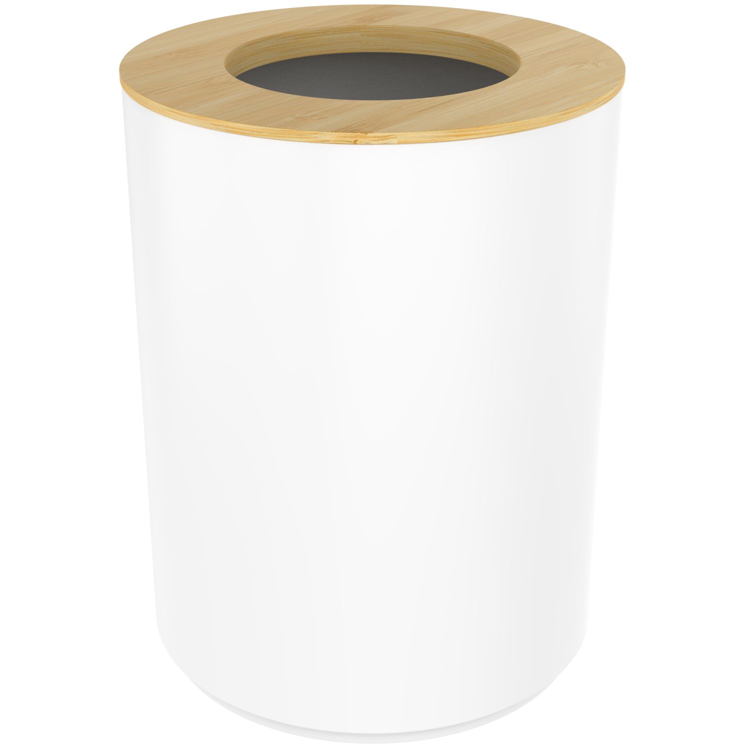 Kanta s poklopcem Tendance, s bambus poklopcem, 5 l, bijela