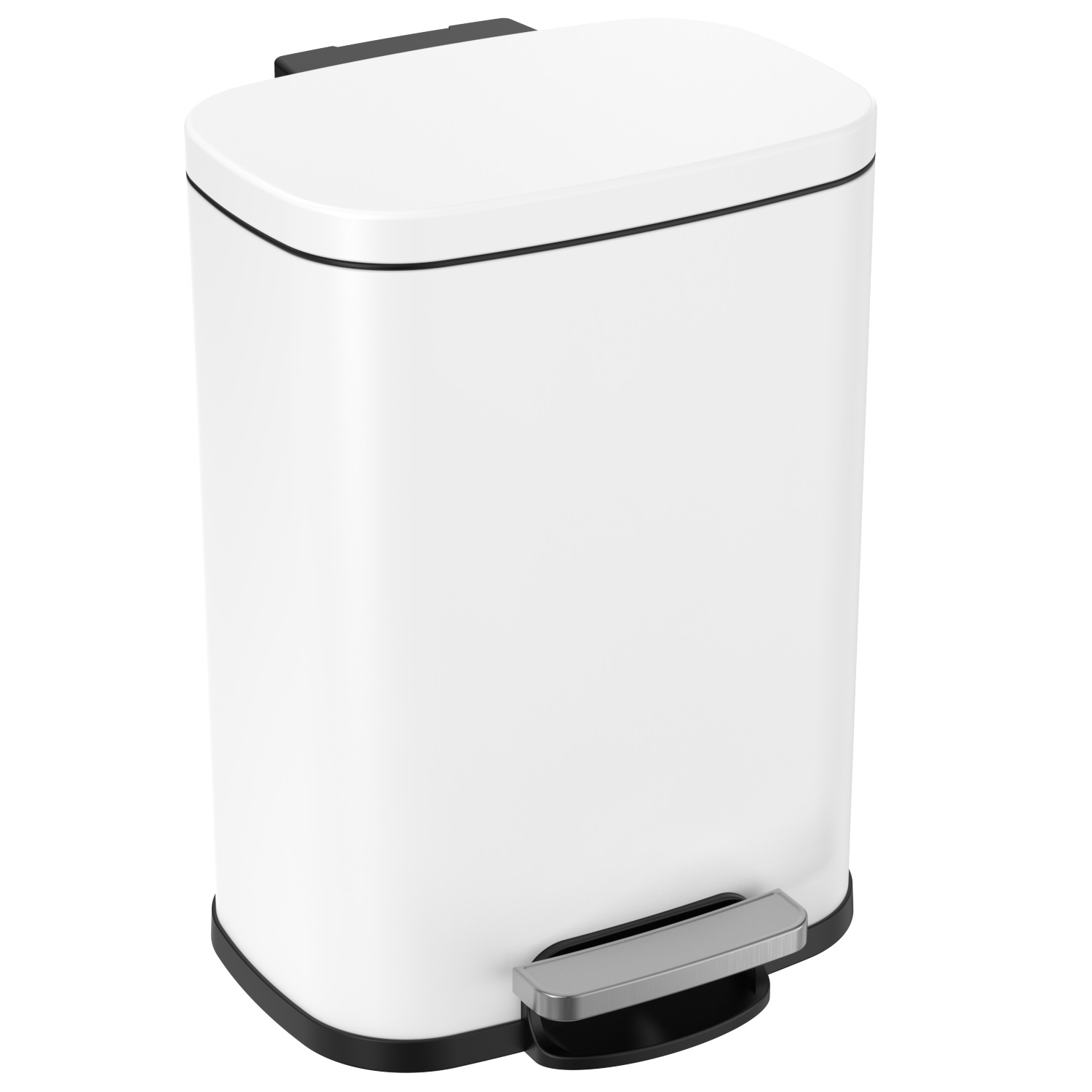 Kanta s poklopcem Voxort Rectangle, 5 l, mat bijela