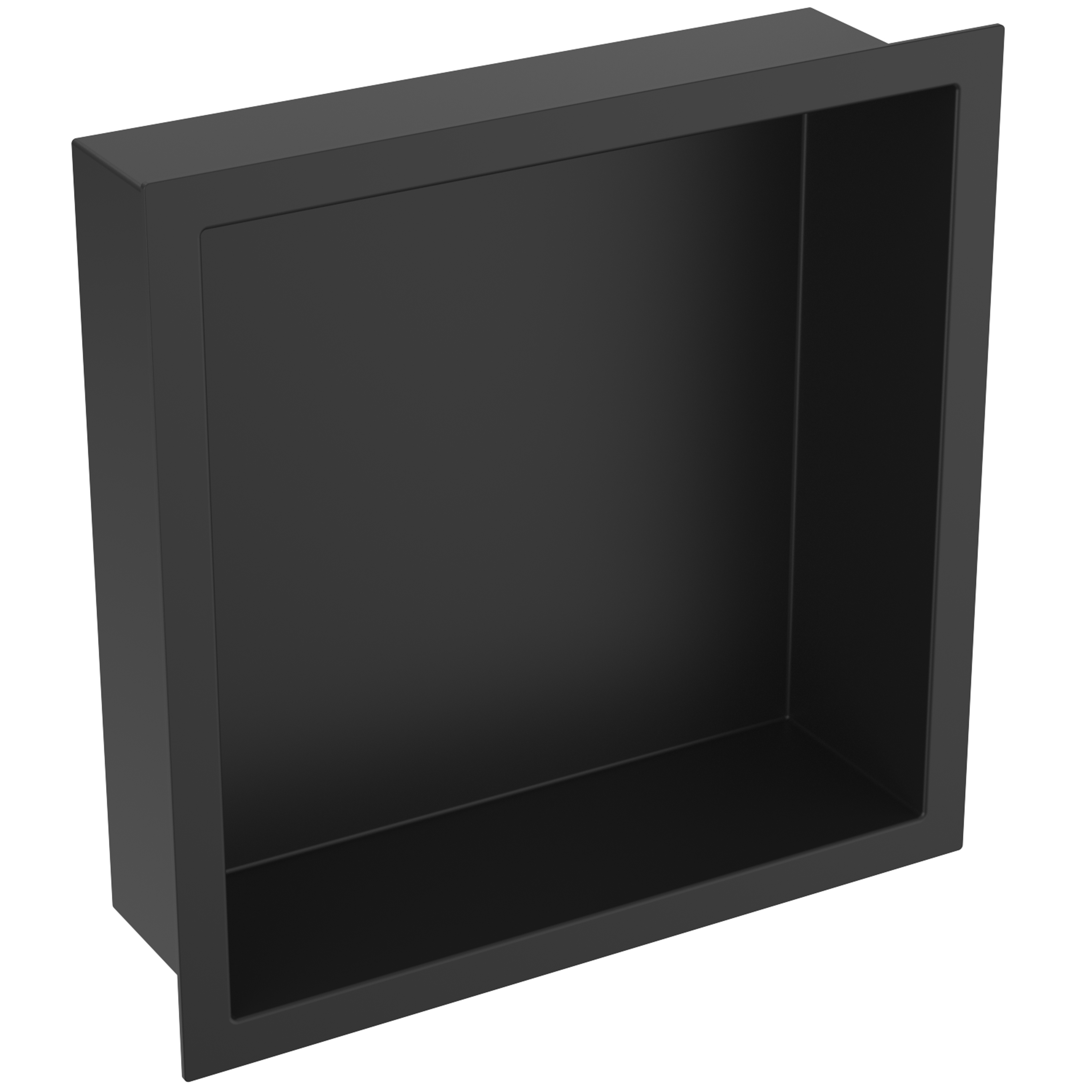 Zidna niša Voxort s integriranim rubom, Black, 300x300x100