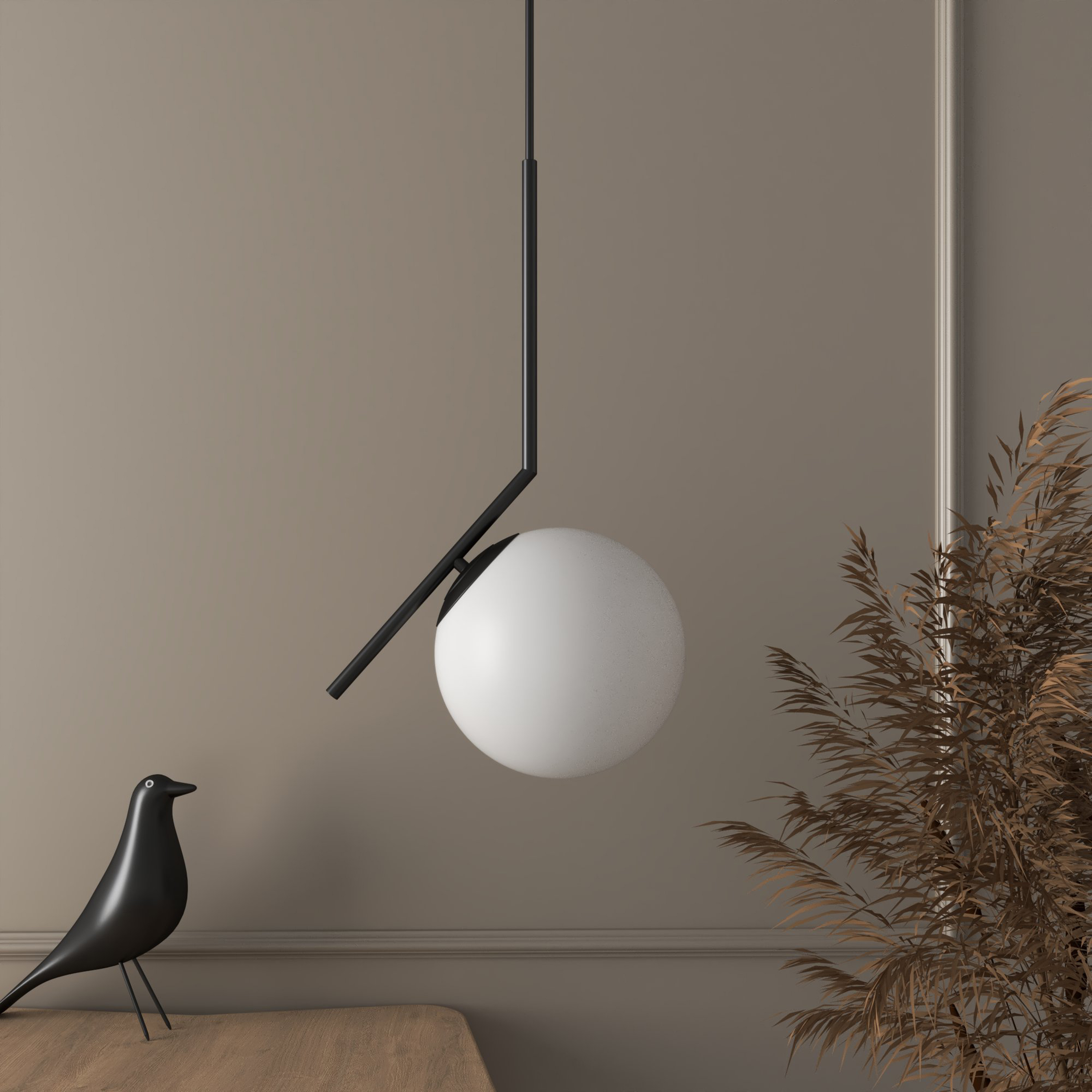 Visilica Zorra Lighting Miranda (35c m, žarulja E27 prihvat) crna