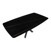 Ploča za stol Concepto Oval Titanium Black Mat, 180x90 cm