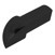 Kut vanjski za zaobljenu lajsnu Voxort Round Black, aluminijski, 12 mm