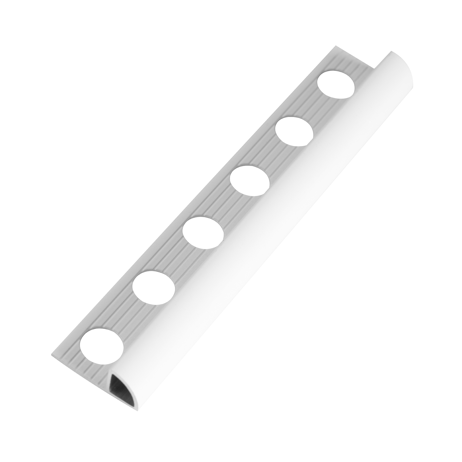 Lajsna zaobljena za vanjski kut Voxort Round White, alu, 10 mm, 2,7 m
