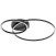 Stropna lampa double ring Cherry, Zorra lighting, 4000K, 30W, IP20, crna