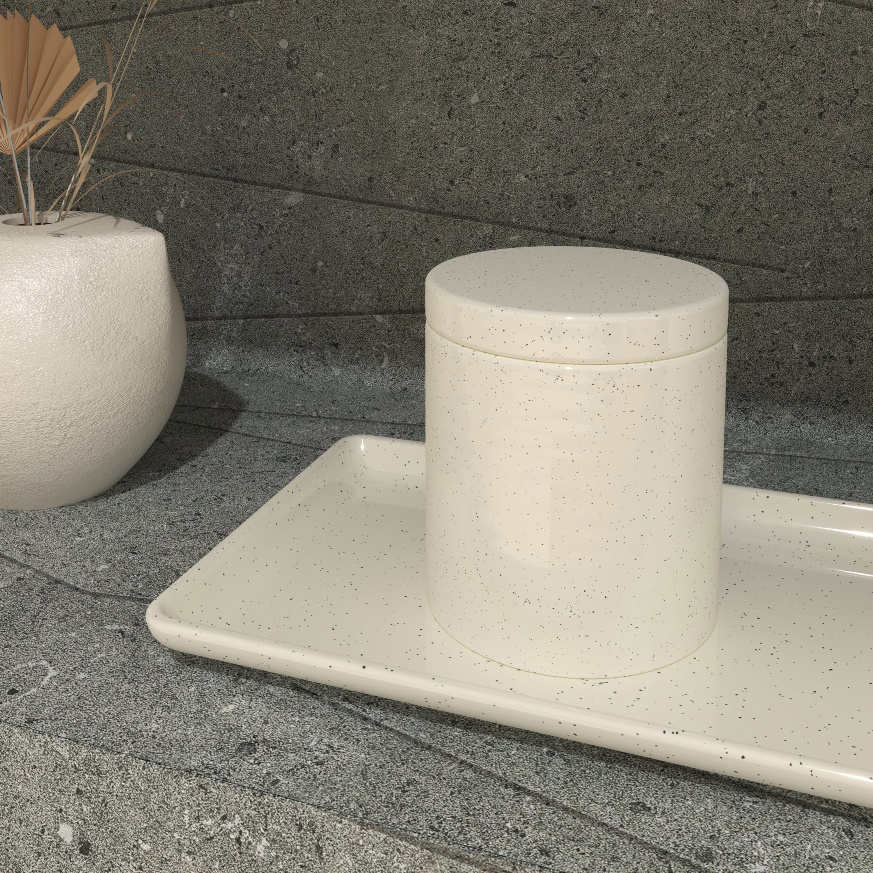 Posuda za blazinice Voxort Mizo, beige