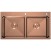 Sudoper inox Concepto Antea, rose gold,  82x45, dva korita