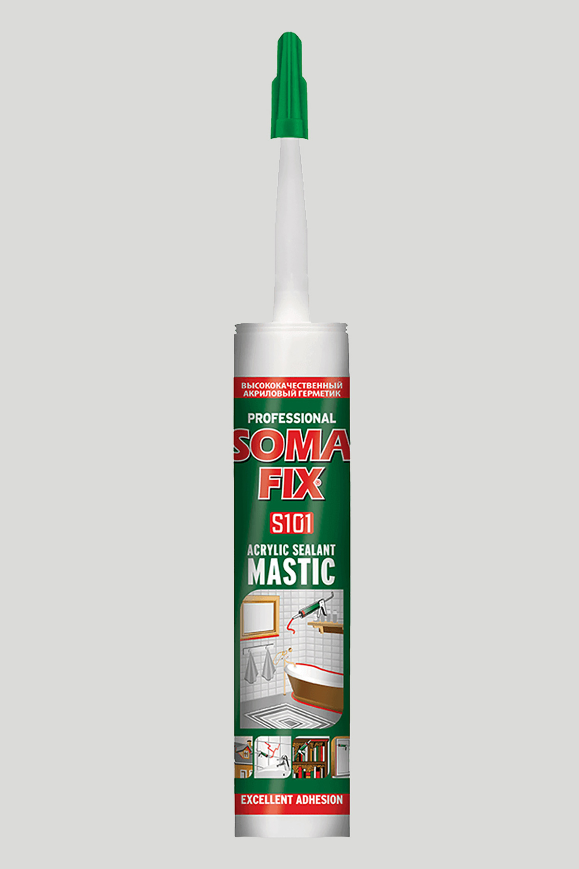 Silikon akrilni Somafix, bijela, 310 ml