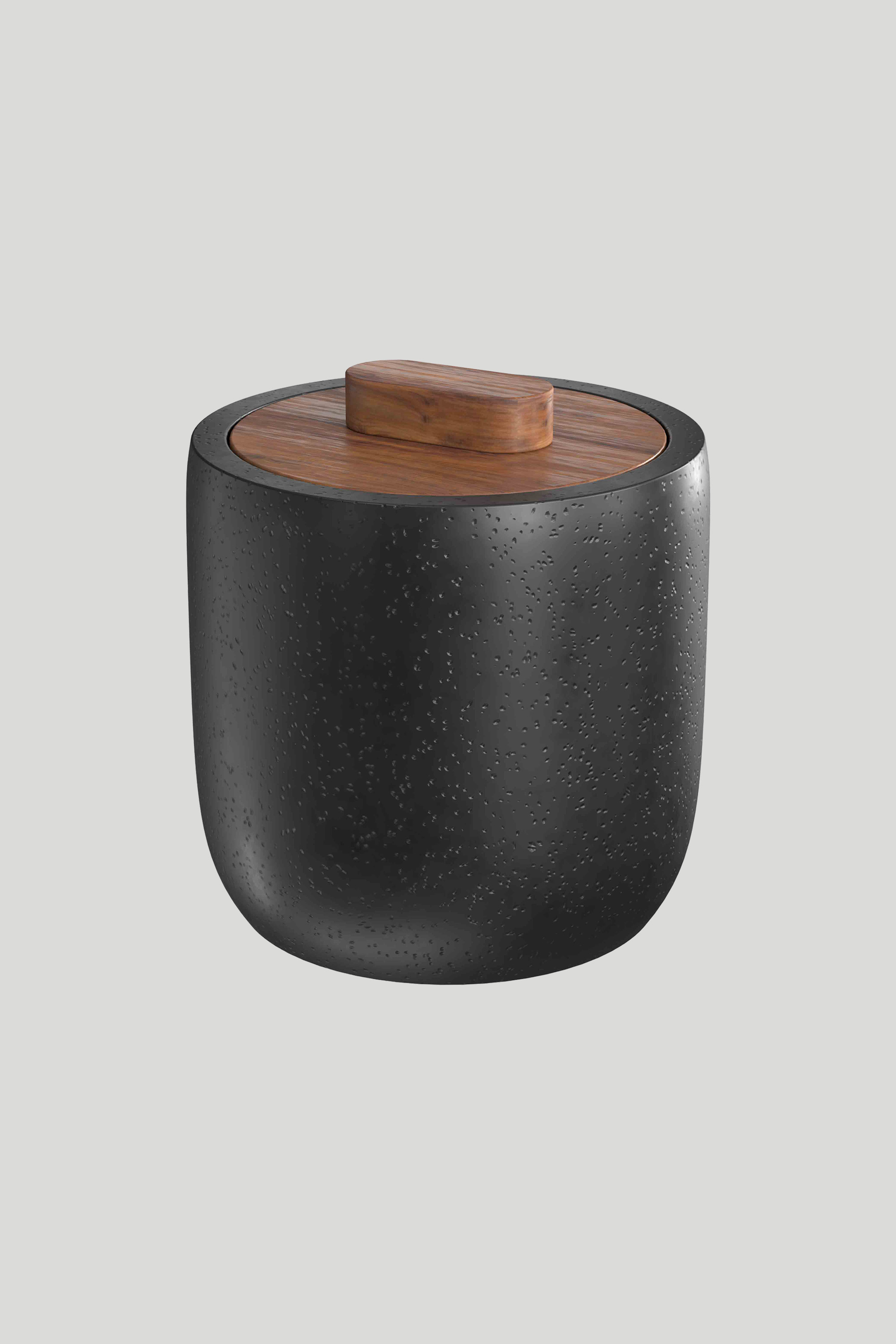 Posuda za blazinice Voxort Ati, Black/Wood