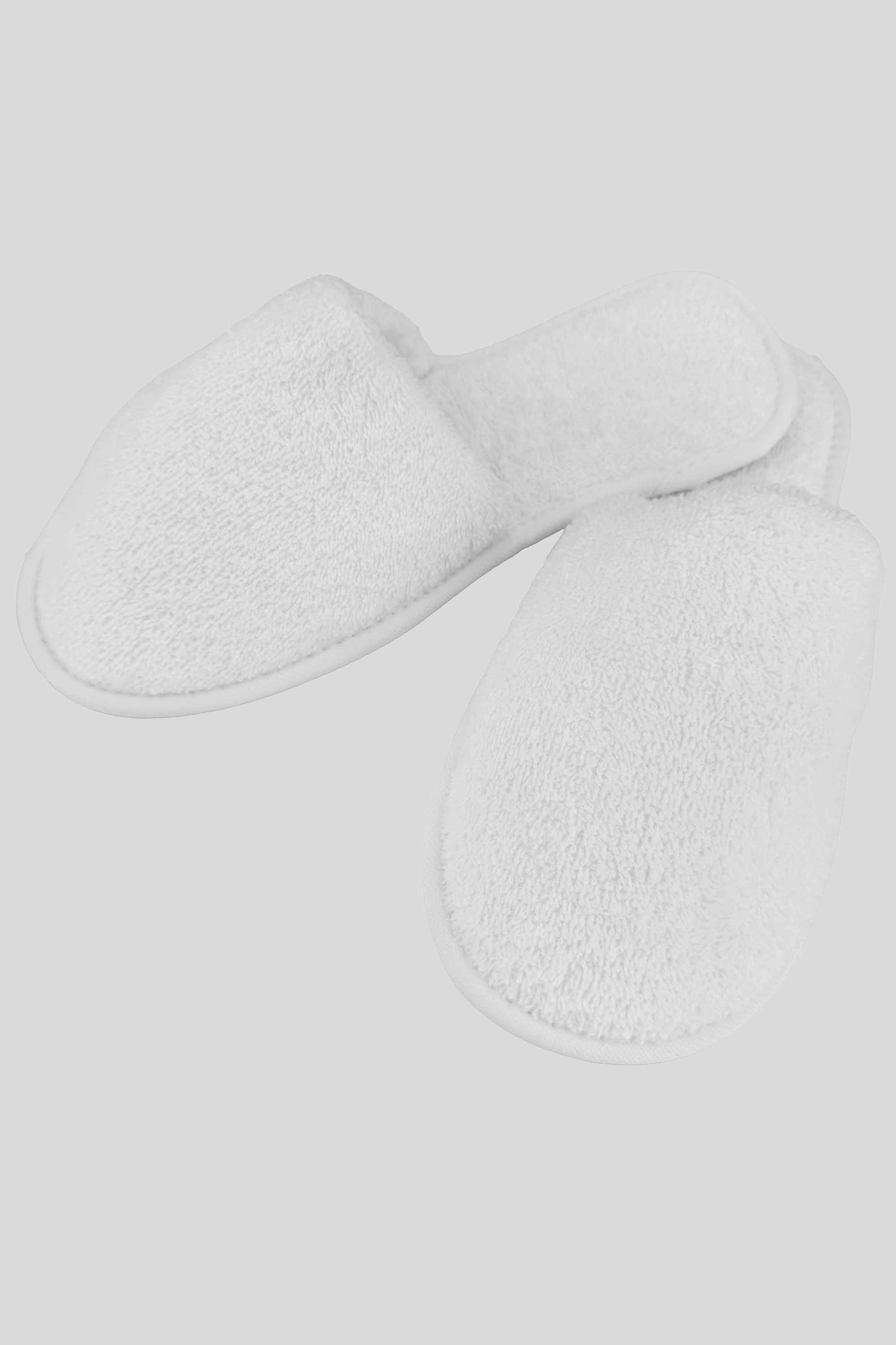 Papuče od frotira Voxort Terry, 360 gsm, bijele