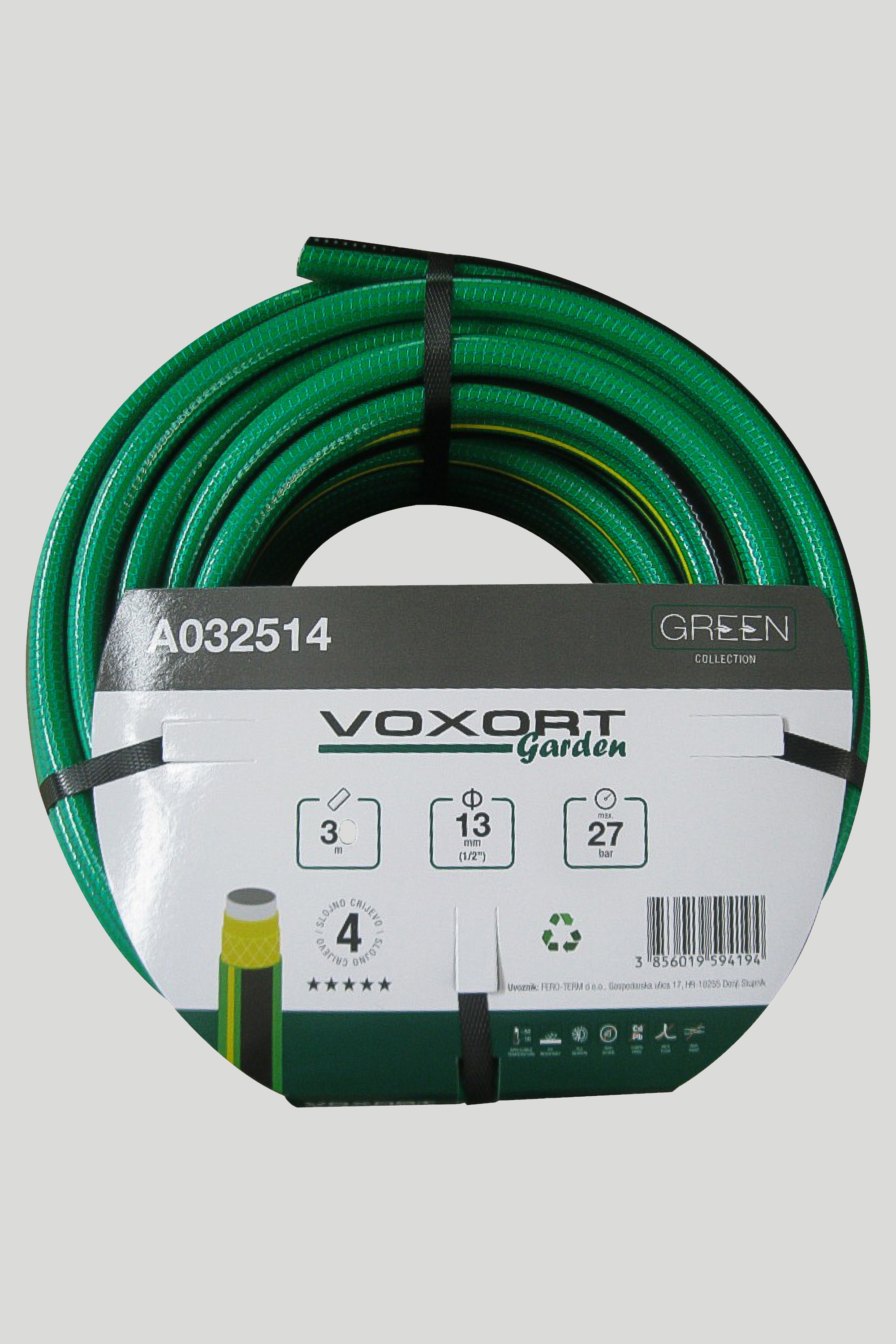 Vrtno crijevo VOXORT GARDEN Green Collection, 1/2