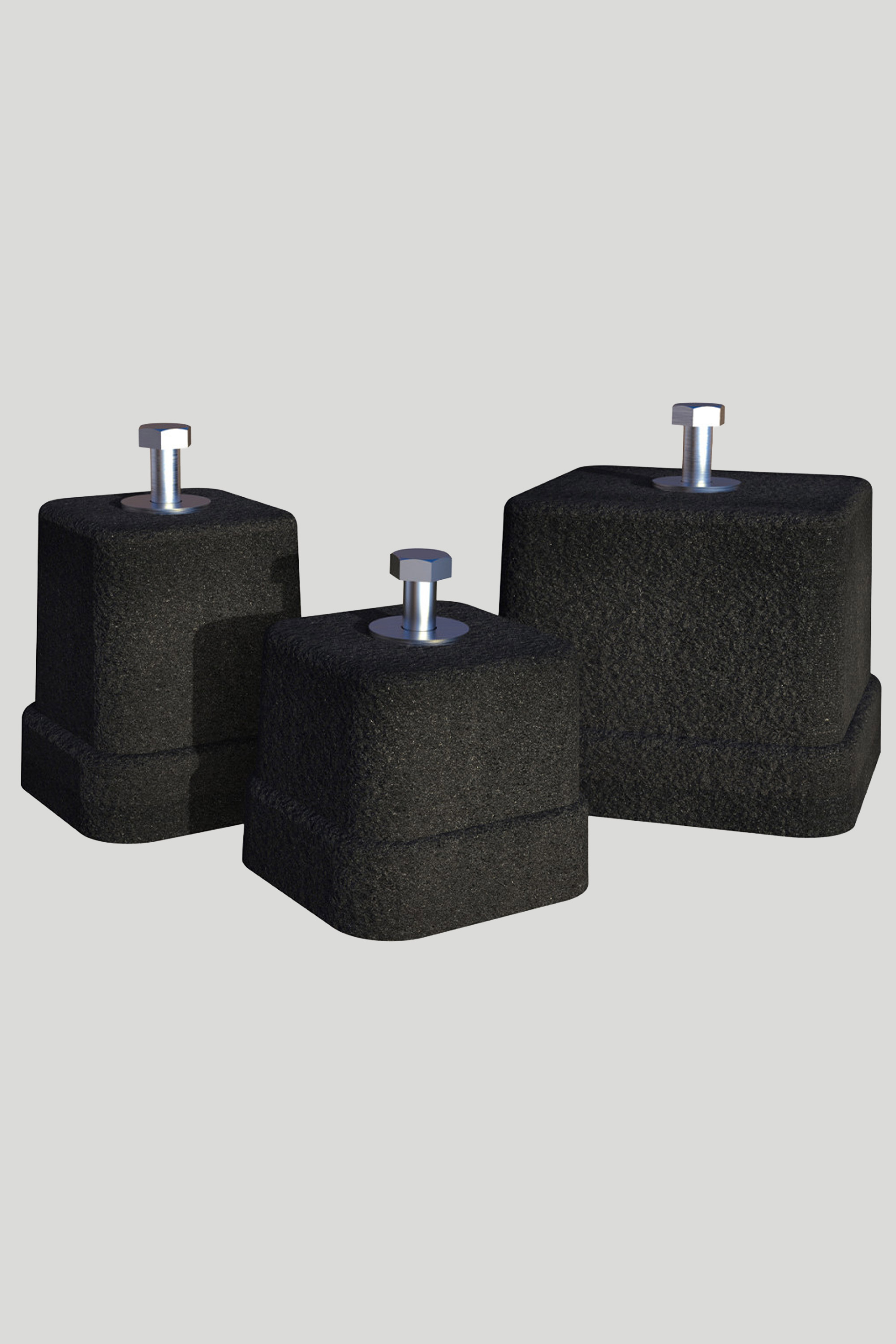 Nosač podni gumirani Tecno za klima uređaje/dizalice topline, 70x70x60 mm (pakiranje 4 kom)