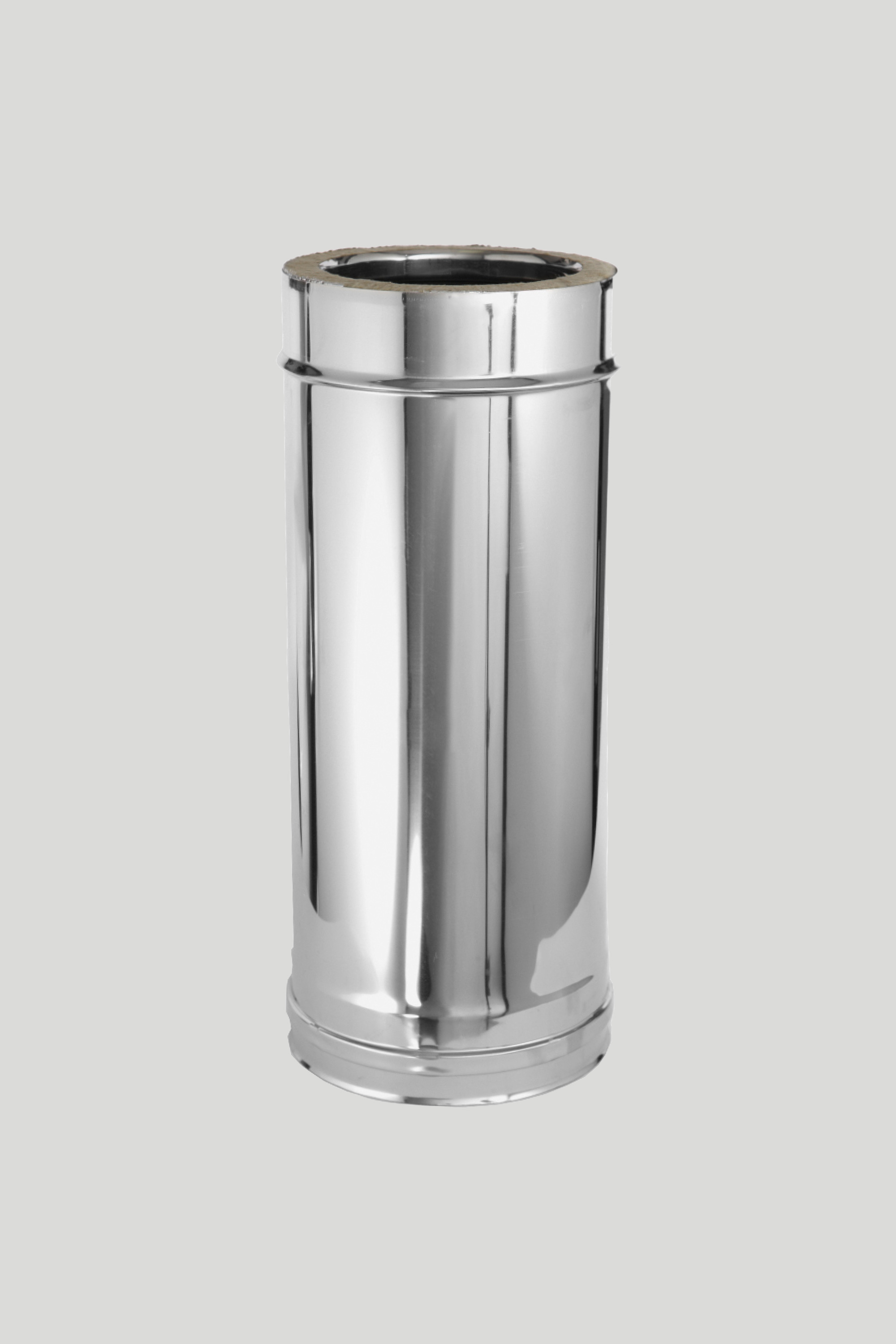 Dimovod Terma Inox cijev izolirana 180/230, 1m,  sa obujmicom