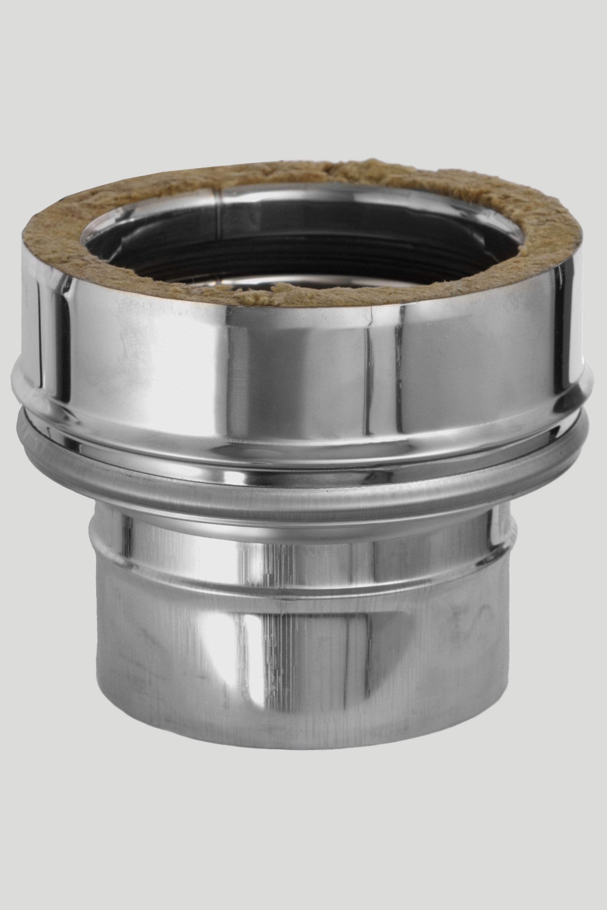 Dimovod Terma Inox adapter dupla stjenka/jednostruka stjenka muški 180/230, 0,5mm