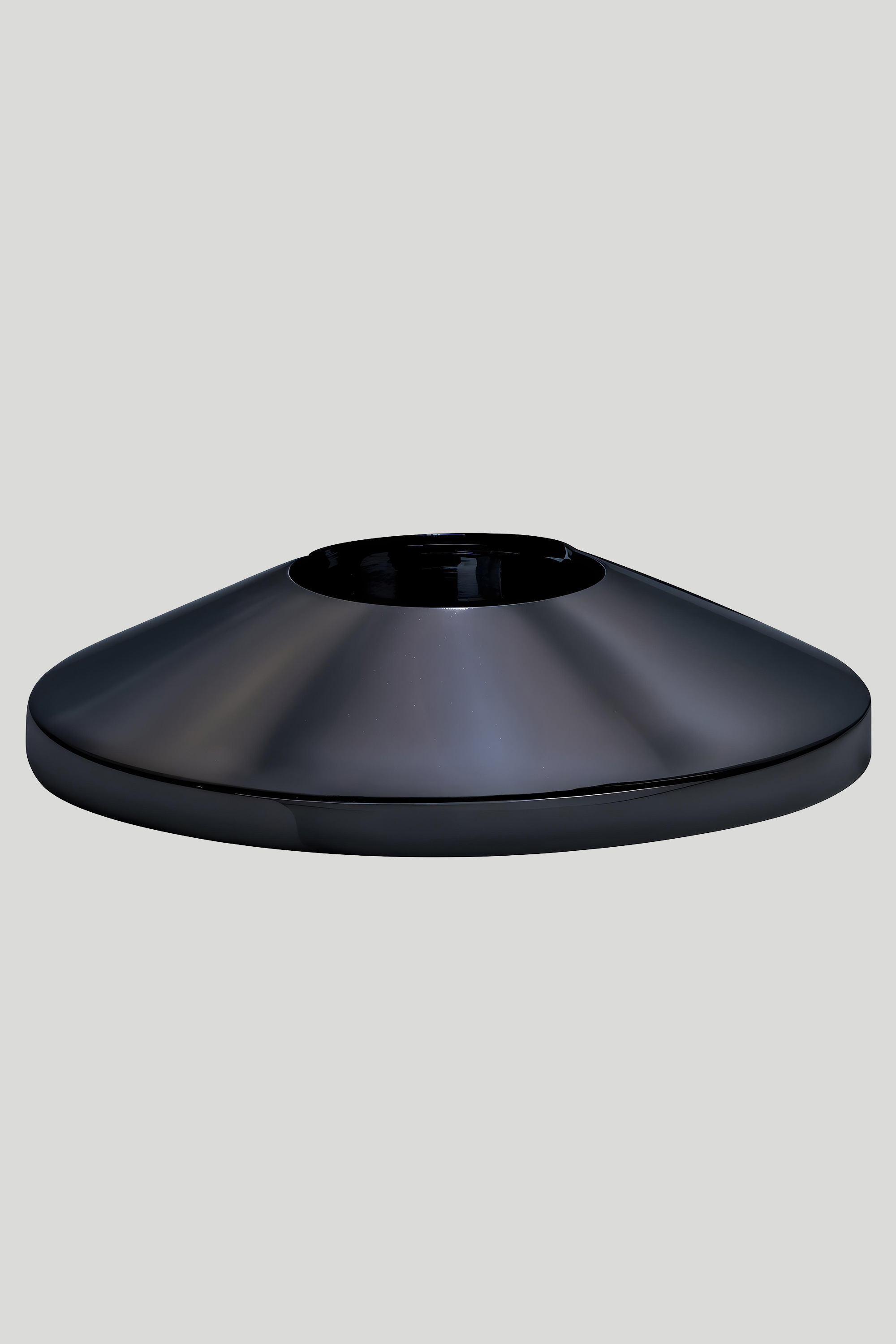 Rozeta PVC crna, 16-17 mm, Ral 9005 