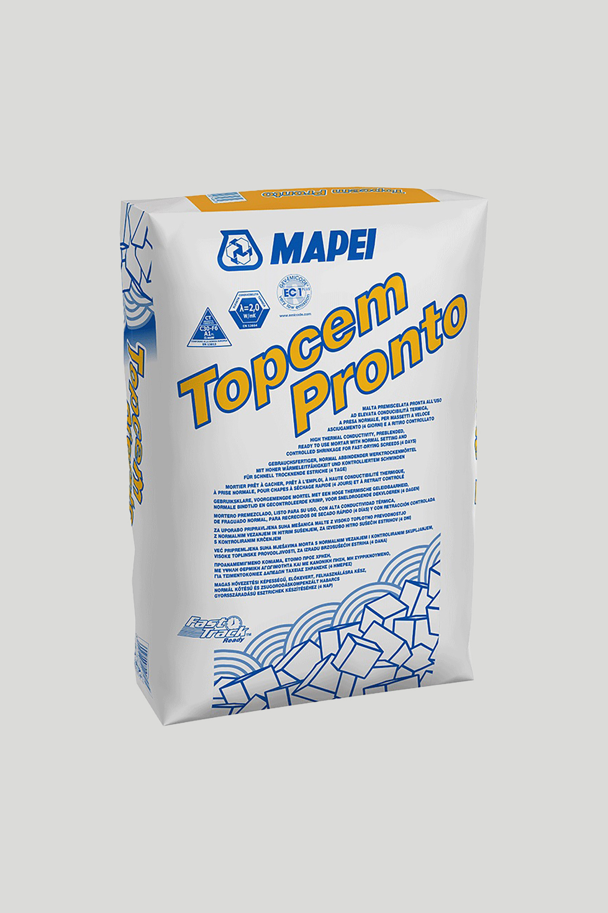 Glazura Mapei Topcem Pronto, gotova, brzosušeća (4 dana), normalno vezujuća, 25 kg