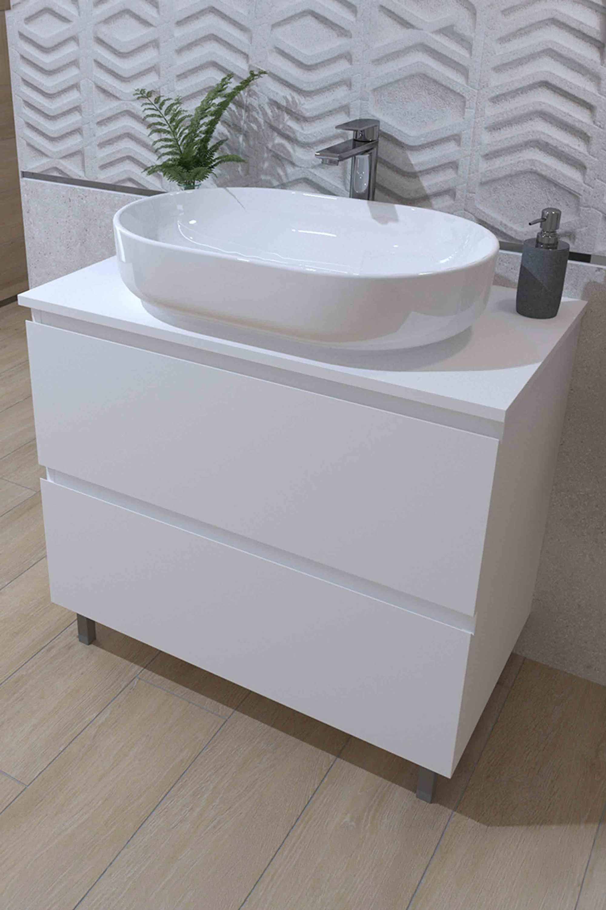 Kupaonski element stojeći bez umivaonika Concepto+ Trend S, 81 cm, sa topom A, sa 2 ladice