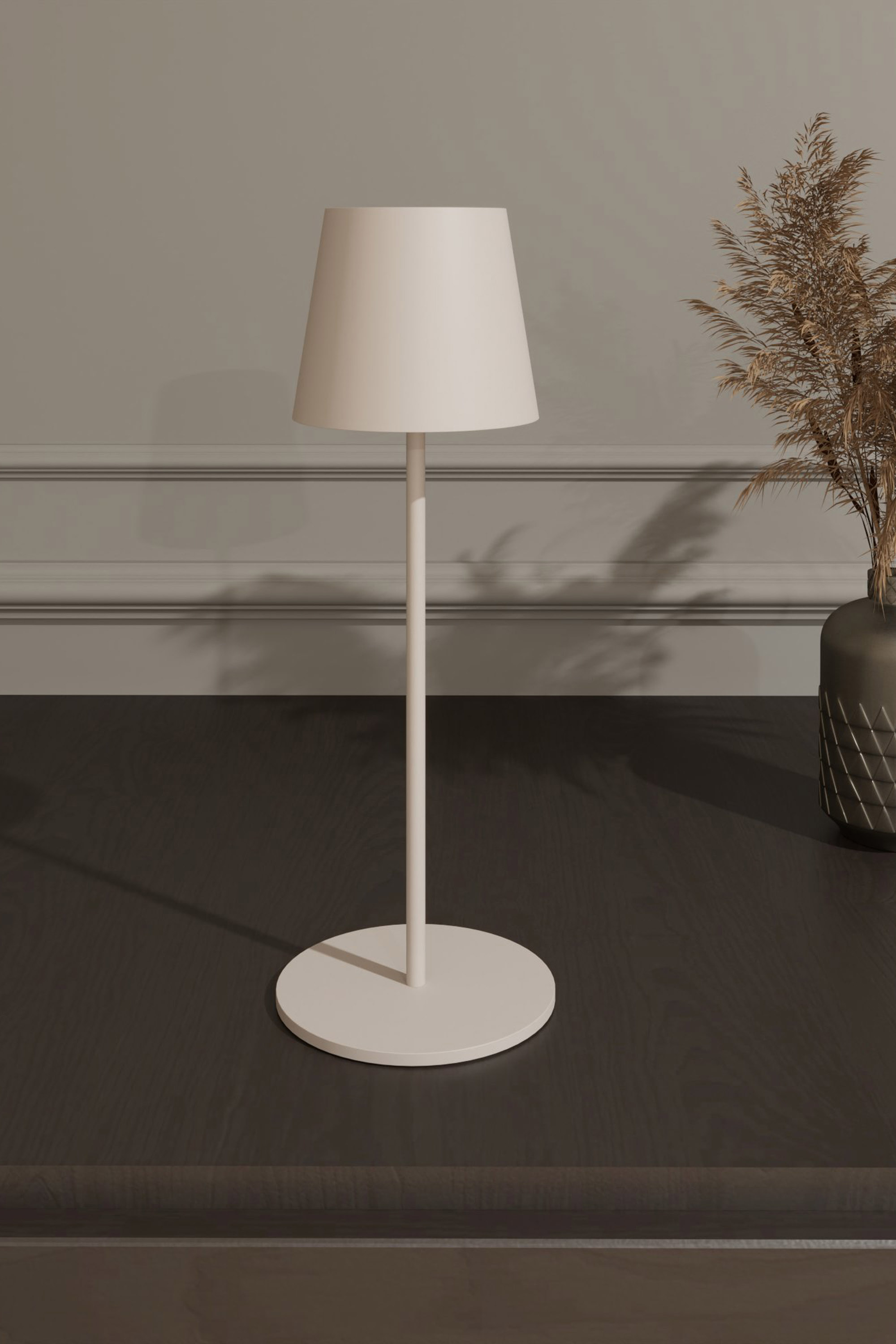Lampa stolna od 3,5 W Zorra Lighting (3000 K, 5200 mAh, IP54, 37.5 cm, dimming) bež