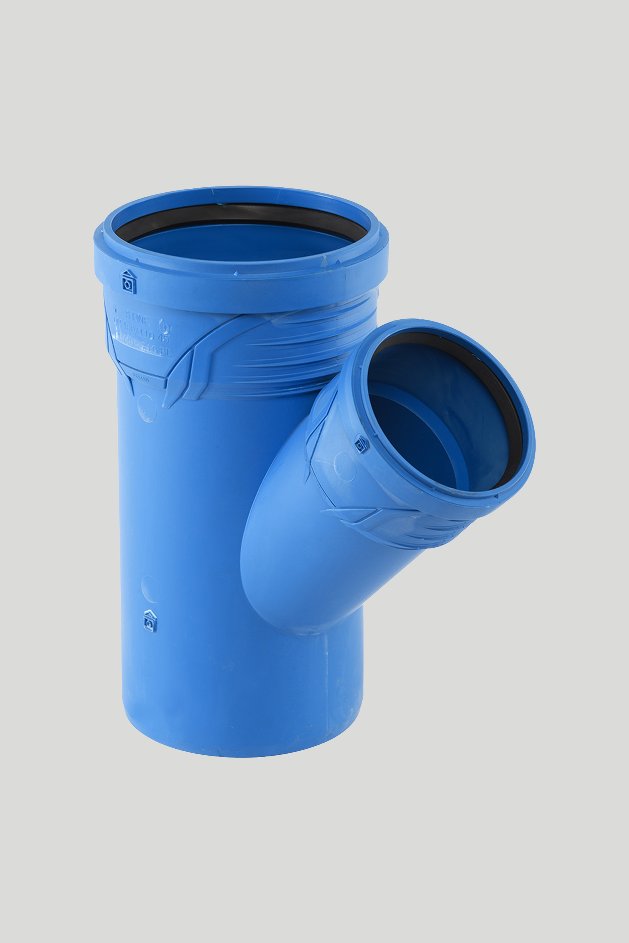 PP račva reducirana niskošumna Peštan S-line, 160/110 mm 45°